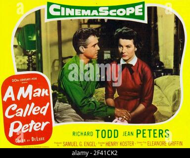 Ein MANN NAMENS PETER 1955 20th Century Fox Film mit Jean Peters und Richard Todd Stockfoto