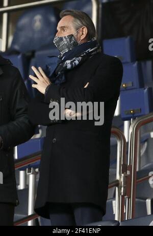 Direktor des PSG Jean-Claude Blanc während des französischen Ligue 1 Fußballspiels zwischen Paris Saint-Germain und dem FC Nantes am 14. März 2021 im Stadion Parc des Princes in Paris, Frankreich - Foto Jean Catuffe / DPPI / LiveMedia Stockfoto