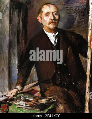 Lovis Corinth - Selbstporträt Easel 1919 Stockfoto