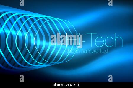 Umrisse Sechsecke, glühende geometrische Formen, digitale Techno abstrakt Hintergrund. Umrisse Sechsecke, glühende geometrische Formen, digitale techno Abstract Background, Vector Illustration Stock Vektor