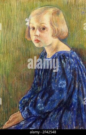 Theo Van Rysselberghe - Portrait Elizabeth Van Theo Van Rysselberghe 1896 Stockfoto