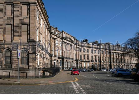 Moray Place, Edinburgh New Town Streets, gehobene Wohnungen, Edinburgh, Schottland