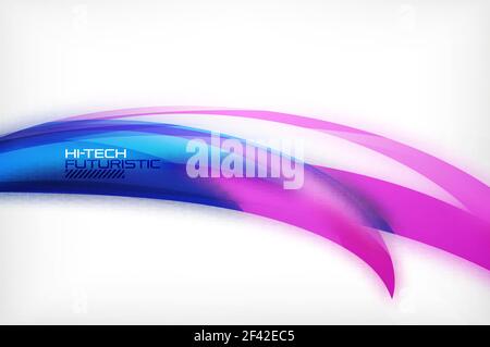 Glänzend wave vector Hintergrund. Glänzend wave vector Hintergrund, Vektor Wellenlinie mit Lichteffekten und Textur, digitale hitech futuristische Vorlage. Vector Illustration Stock Vektor