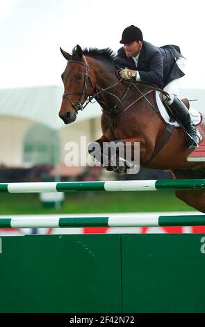 Kanada 1 - Spruce Meadows 2001, CN Grand Prix, James Benedetto, USA auf Kondor Stockfoto