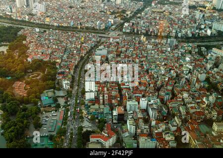 Die Stadt Hanoi in Vietnam Stockfoto