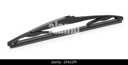Autowischer isoliert auf weißem Hintergrund mit Clipping-Pfad Stockfoto