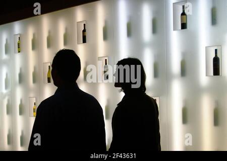 Turin, Piemont, Italien. -10/26/2009 - Messe "Wine Show" Stockfoto
