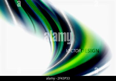 Regenbogen Farbe Wellen, Vektor verschwommen abstrakten Hintergrund. Regenbogen Farbe Wellen, Vektor verschwommen abstrakten Hintergrund. Vektor künstlerische Illustration für Präsentation, App Wallpaper, Banner oder Poster Stock Vektor