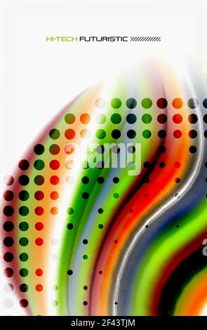 Regenbogen Farbe Wellen, Vektor verschwommen abstrakten Hintergrund. Regenbogen Farbe Wellen, Vektor verschwommen abstrakten Hintergrund. Vektor künstlerische Illustration für Präsentation, App Wallpaper, Banner oder Poster Stock Vektor