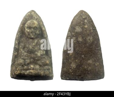 Luang Pu Thuat , Amulett aus Wat Chang Hai. Provinz Pattani, Thailand. Stockfoto