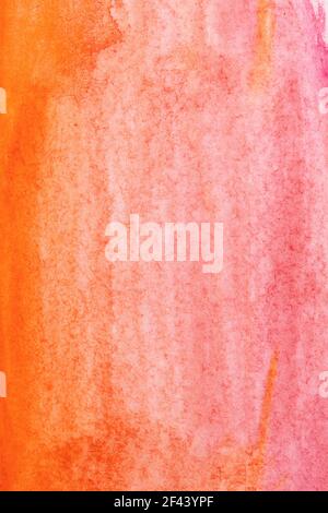 Aquarell rot Verlauf Hintergrund. Mix aus einigen rosa und roten Farbtönen. Stockfoto