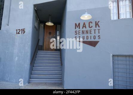 Los Angeles, California, USA 18th March 2021 EINE allgemeine Sicht der Atmosphäre der Mack Sennet Studios in 1215 Bates Avenue in Los Angeles, Kalifornien, USA. Foto von Barry King/Alamy Stockfoto Stockfoto