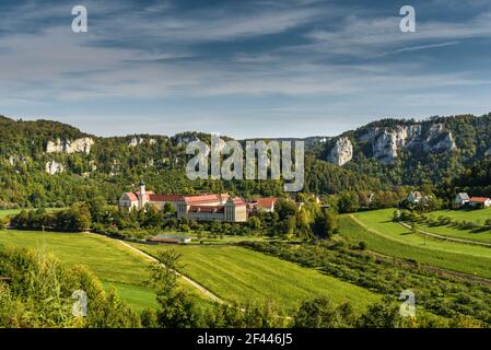 Benediktinerabtei Beuron, Oberes Donautal, Schwäbische Alpen, Baden-Württemberg, Deutschland Stockfoto