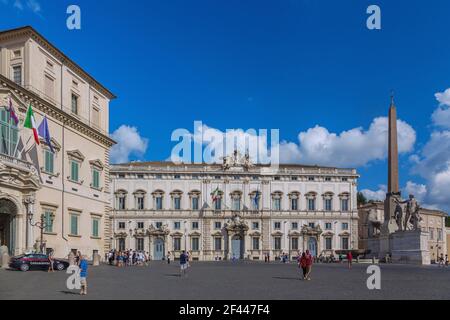 Geographie / Reisen, Italien, Latium, Rom, plaza del Quirinale, Palazzo del Quirinale, Additional-Rights-Clearance-Info-not-available Stockfoto
