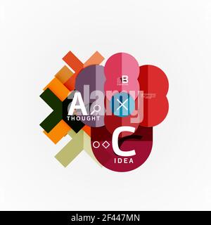 Papier Infografik Banner-Vorlage mit a b c Optionen, Infografiken Elemente. Papier Infografik Banner-Vorlage mit a b c Optionen, Infografiken Elemente. Vektorgrafik Stock Vektor