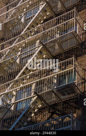 Geographie / Reisen, USA, New York, New York City, Manhattan, Soho, Prince Street, Fassade mit Cast-iro, zusätzliche-Rights-Clearance-Info-Not-available Stockfoto