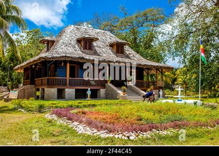 Geographie / Reisen, Seychellen, La Digue, L'Union Estate, Plantation House National Monument, Außenansicht, zusätzliche-Rights-Clearance-Info-not-available Stockfoto