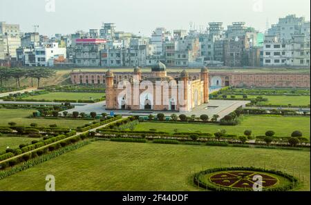 Lalbagh Fort ist eine unvollständige 17th-Jahrhundert Mughal Fort-Komplex. Tourist auf Lalbagh Fort Dhaka. Stockfoto