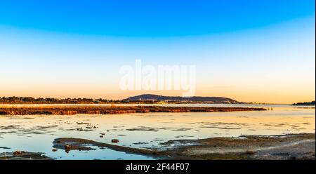 Mont Saint Clair in Sète und der Thau Lagune, in Okzitanien, Frankreich Stockfoto