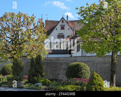Appenzell, Schweiz - Mai 21st 2017 - Alte Burg in der Innenstadt Stockfoto
