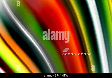 Regenbogen Farbe Wellen, Vektor verschwommen abstrakten Hintergrund. Regenbogen Farbe Wellen, Vektor verschwommen abstrakten Hintergrund. Vektor künstlerische Illustration für Präsentation, App Wallpaper, Banner oder Poster Stock Vektor