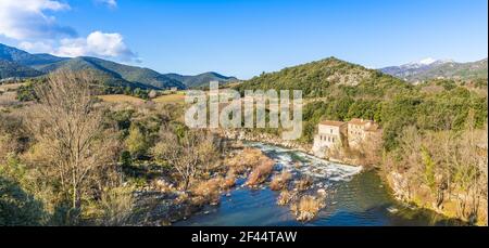 Orb Valley in Haut-Languedoc in Okzitanien, Frankreich Stockfoto