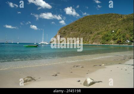 Deshaies, Guadeloupe, Kleine Antillen, Ostkaribik Stockfoto