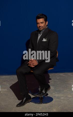 R. Madhavan, Ranganathan Madhavan, indischer Schauspieler, Schriftsteller, Regisseur, Produzent, Film City, Bombay, Mumbai, Maharashtra, Indien, Asien Stockfoto