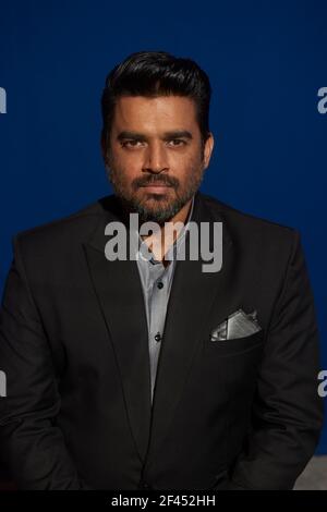 R. Madhavan, Ranganathan Madhavan, indischer Schauspieler, Schriftsteller, Regisseur, Produzent, Film City, Bombay, Mumbai, Maharashtra, Indien, Asien Stockfoto