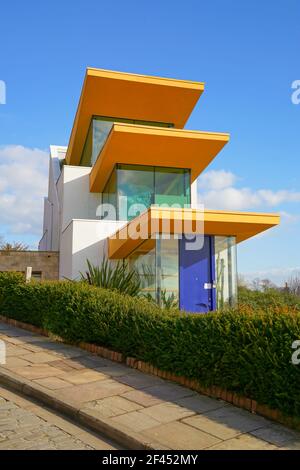 Paradiesvogel, Haus, Lincoln City, Michaelgate, Entwicklung, Abseits des steilen Hügels, historische Gegend, modernisierter Stil, Strelitzia Gebäude, zeitgemäß. Stockfoto