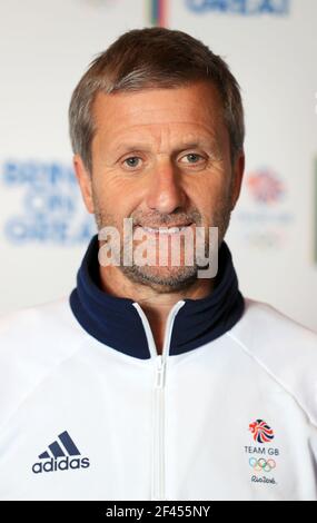 Datei Foto vom 13-07-2016 von Cycling Team Arzt Richard Freeman während der Team GB Kitting Out Session im NEC, Birmingham. Ausgabedatum: Freitag, 19. März 2021. Stockfoto