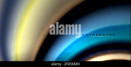 Mehrfarbige Wellenlinien auf schwarzem Hintergrund. Mehrfarbige Wellenlinien auf schwarzem Hintergrund Vektor-Design Stock Vektor