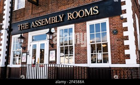 London, Großbritannien, März 19 2021, Wetherspoons Pub geschlossen während Covid-19 Coronavirus Lockdown Stockfoto