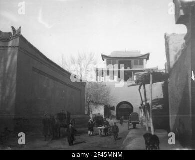 China. Sinkiang (Xinjiang). Kashgar am Westrand von Takla Makan. Stadttor im Bezirk Hancheng Stockfoto