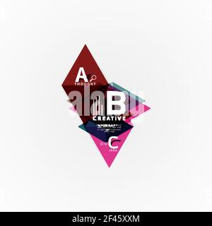 Papier Option Schritte Diagramm Infografik Layout. Papier Option Schritte Diagramm Infografik Layout. Vektor künstlerische Illustration für Business-Präsentation, Web-Banner oder Poster Stock Vektor