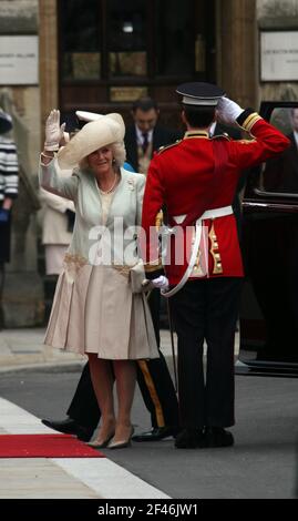 Königliche Hochzeit. William und Kate. Wills und Kate. Herzog und Herzogin von Cambridge. Britische Königsfamilie. Stockfoto