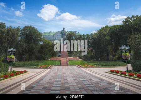 Taras Schewtschenko Park und Statue - Kiew, Ukraine Stockfoto