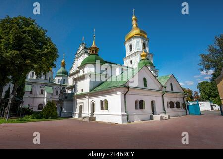 Refektorium-Kirche in St. Sophia Cathedral Complex - Kiew, Ukraine Stockfoto