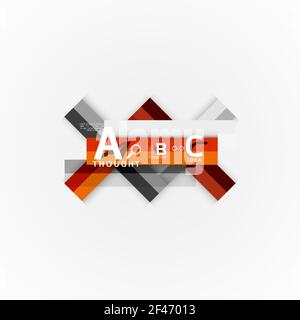 Geometrisches Design abstrakte Option Infografiken. Geometrisches Design abstrakte Option Infografiken. Vektor künstlerische Illustration für Präsentation, App Wallpaper, Banner oder Poster Stock Vektor
