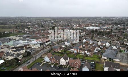 Tiptree Essex UK Luftaufnahme Stockfoto