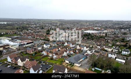 Tiptree Essex UK Luftaufnahme Stockfoto