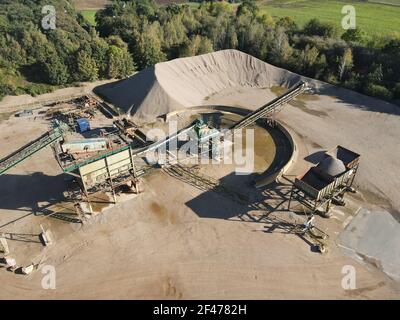 Tarmac Langford Steinbruch Newark-on-Trent uk Aerial Stockfoto