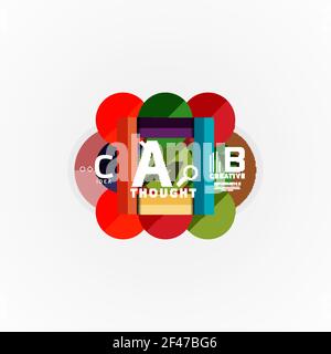 Papier Option Schritte Diagramm Infografik Layout. Papier Option Schritte Diagramm Infografik Layout. Vektor künstlerische Illustration für Business-Präsentation, Web-Banner oder Poster Stock Vektor