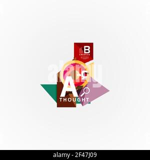 Papier Option Schritte Diagramm Infografik Layout. Papier Option Schritte Diagramm Infografik Layout. Vektor künstlerische Illustration für Business-Präsentation, Web-Banner oder Poster Stock Vektor