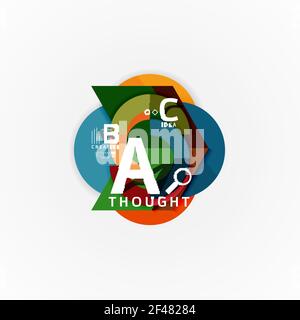 Papier Option Schritte Diagramm Infografik Layout. Papier Option Schritte Diagramm Infografik Layout. Vektor künstlerische Illustration für Business-Präsentation, Web-Banner oder Poster Stock Vektor