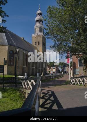 'Grote Kerk' - Kirche in Hindeloopen - Niederlande Stockfoto