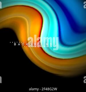 Flüssigkeit mischen Farben Vektor Welle abstraktes Hintergrunddesign. Bunte Netzwellen. Flüssigkeit mischen Farben Vektor Welle abstraktes Hintergrunddesign. Bunte Netzwellen. Vektorgrafik Stock Vektor