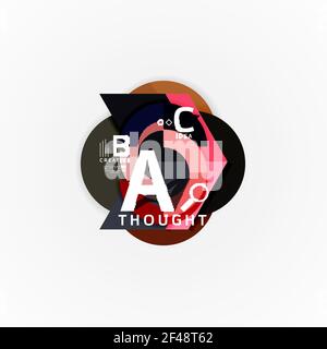 Papier Option Schritte Diagramm Infografik Layout. Papier Option Schritte Diagramm Infografik Layout. Vektor künstlerische Illustration für Business-Präsentation, Web-Banner oder Poster Stock Vektor