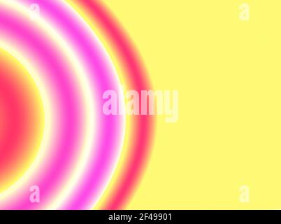 Abstrakte Werbung, rot rosa gelb Welle Gradient verschwommen dynamische dekorative Muster fluoreszierend moderne Muster Stockfoto