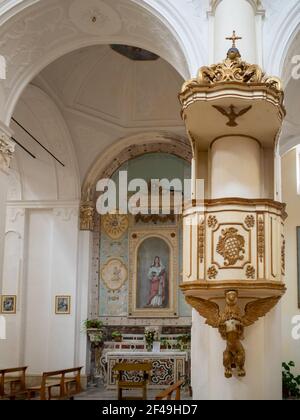 Chiesa di San Carlo Innenraum, Noto Stockfoto